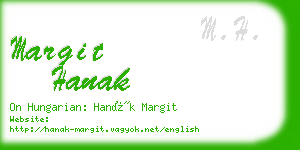 margit hanak business card